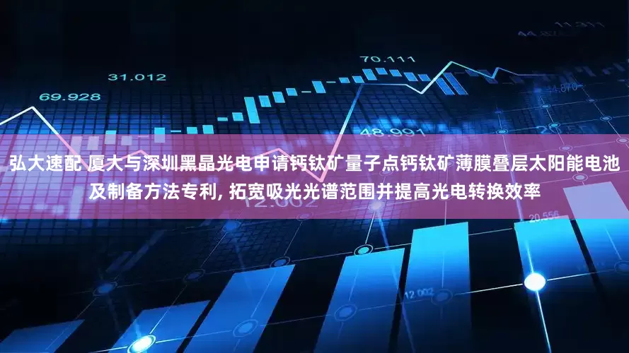 弘大速配 厦大与深圳黑晶光电申请钙钛矿量子点钙钛矿薄膜叠层太阳能电池及制备方法专利, 拓宽吸光光谱范围并提高光电转换效率
